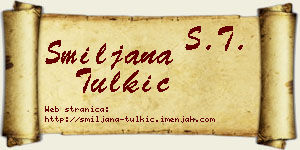 Smiljana Tulkić vizit kartica